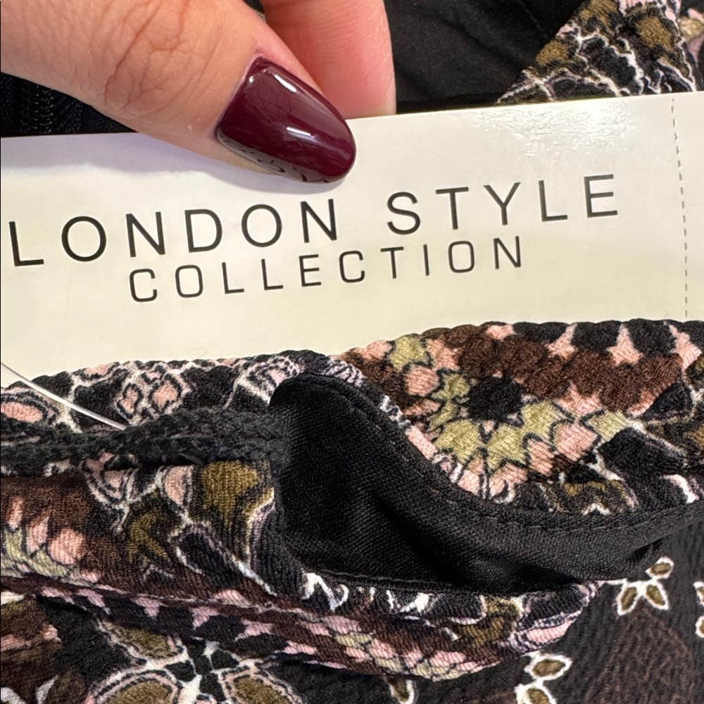 London Style Collection Dress Women’s Floral Size 8 Strech - Picture 14 of 14